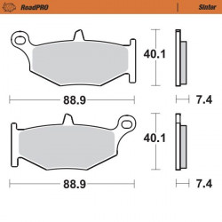 BRAKE PAD SINTER REAR - 17212649 - Dr Rider