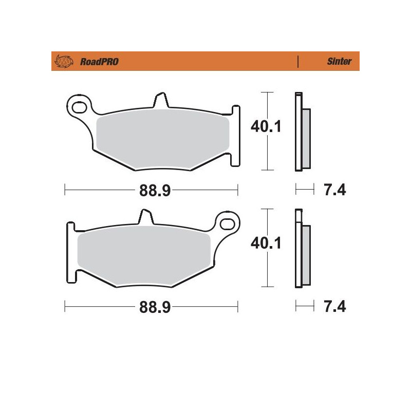 BRAKE PAD SINTER REAR - 17212649 - Dr Rider