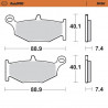 BRAKE PAD SINTER REAR - 17212649 - Dr Rider