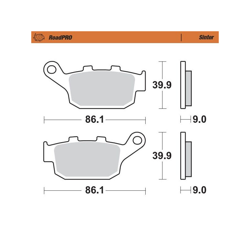 BRAKE PAD SINTER REAR - 17212651 - Dr Rider