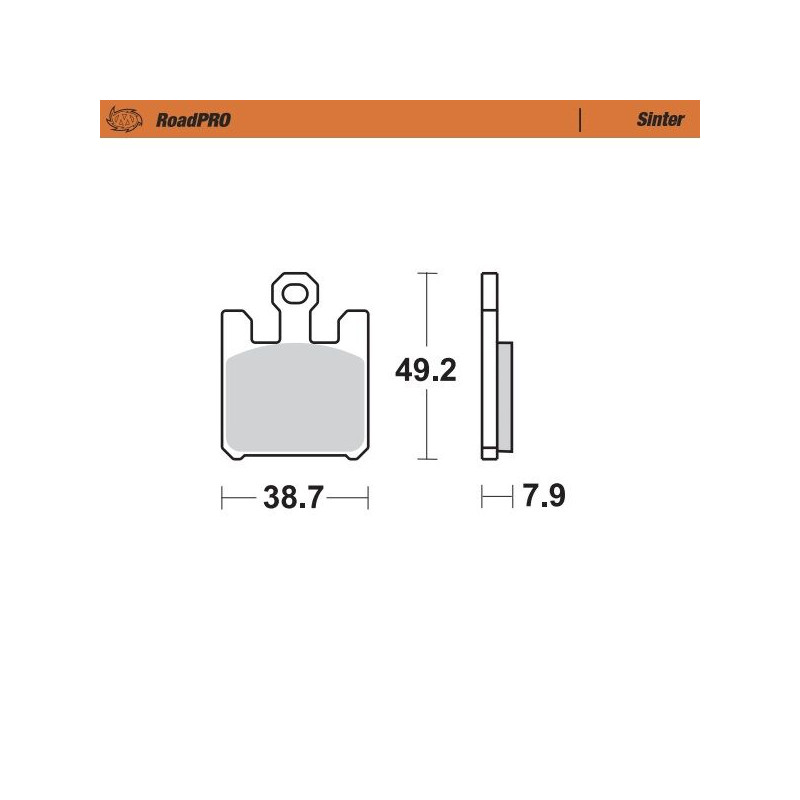 BRAKE PAD SINTER FRONT - 17212654 - Dr Rider