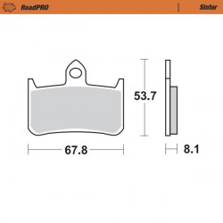 BRAKE PAD SINTER FRONT - 17212655 - Dr Rider