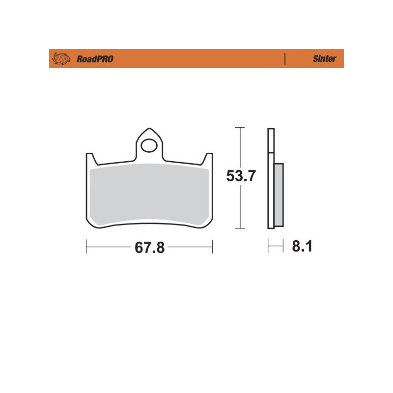 BRAKE PAD SINTER FRONT - 17212655 - Dr Rider