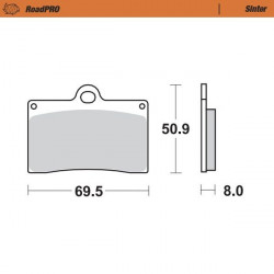 BRAKE PAD SINTER FRONT - 17212656 - Dr Rider