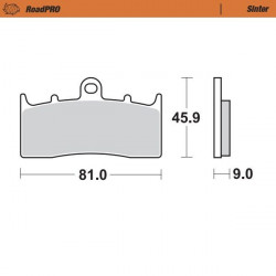 BRAKE PAD SINTER FRONT - 17212657 - Dr Rider