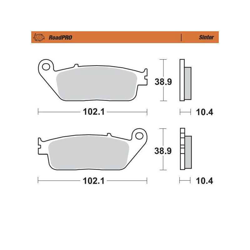 BRAKE PAD SINTER REAR - 17212660 - Dr Rider