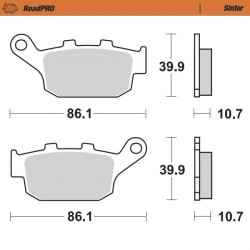 BRAKE PAD SINTER REAR - 17212672 - Dr Rider