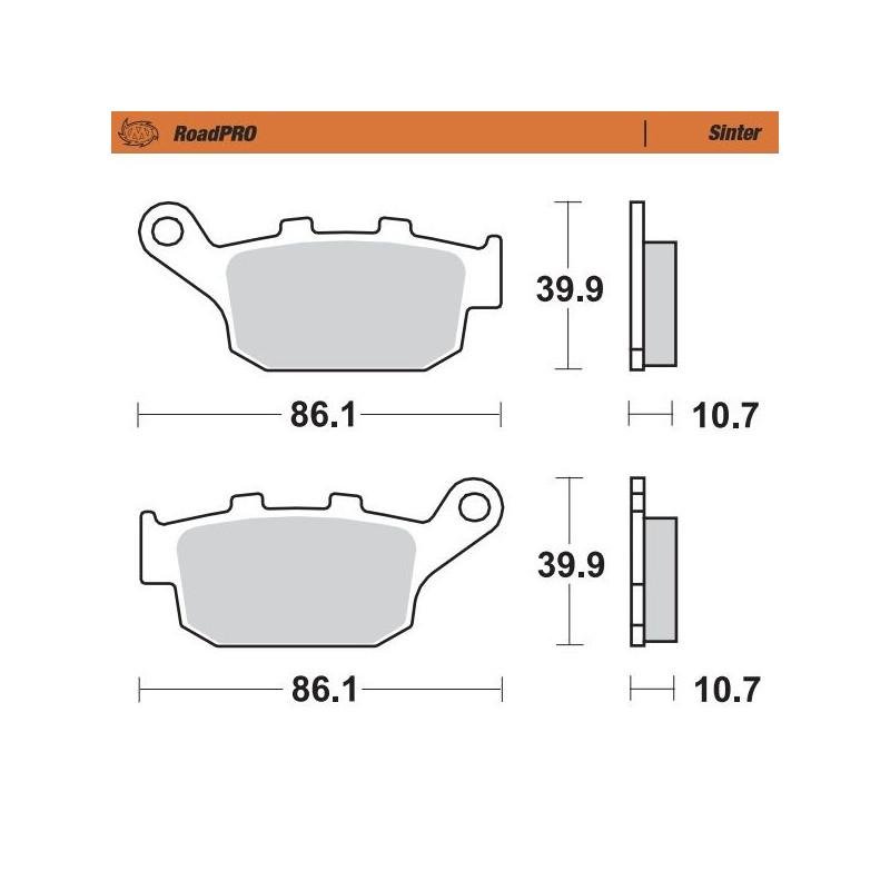 BRAKE PAD SINTER REAR - 17212672 - Dr Rider