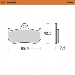 BRAKE PAD SINTER REAR - 17212673 - Dr Rider