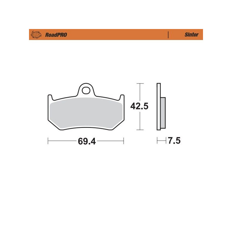 BRAKE PAD SINTER REAR - 17212673 - Dr Rider