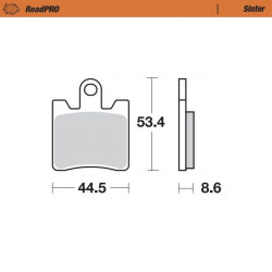 BRAKE PAD SINTER FRONT - 17212674 - Dr Rider
