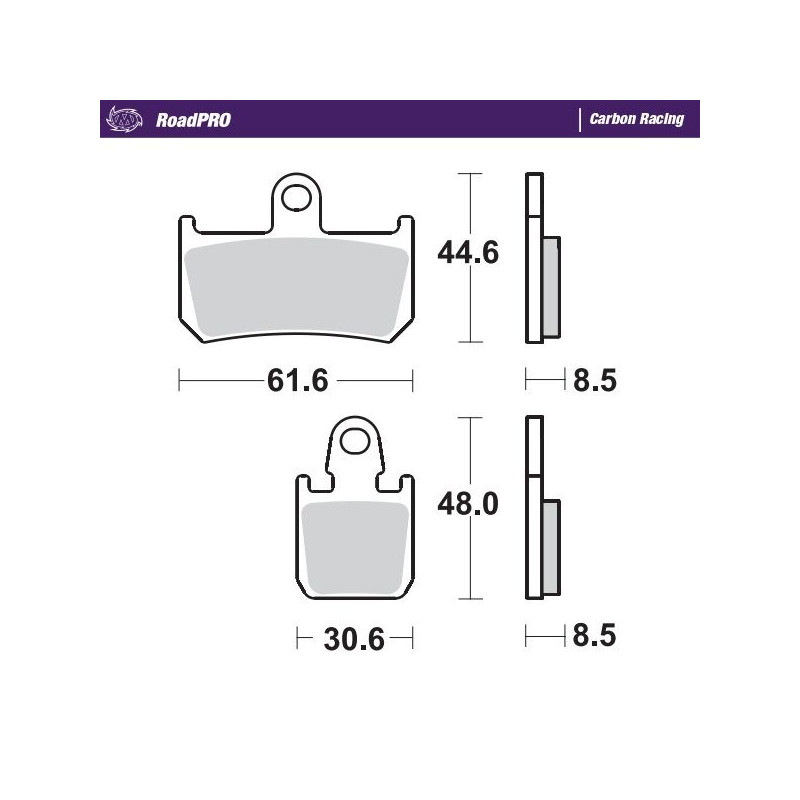 BRAKE PAD CARBON RACING - 17212680 - Dr Rider