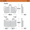 BRAKE PAD SINTER FRONT - 17212684 - Dr Rider