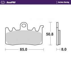BRAKE PAD CARBON RACING - 17212686 - Dr Rider