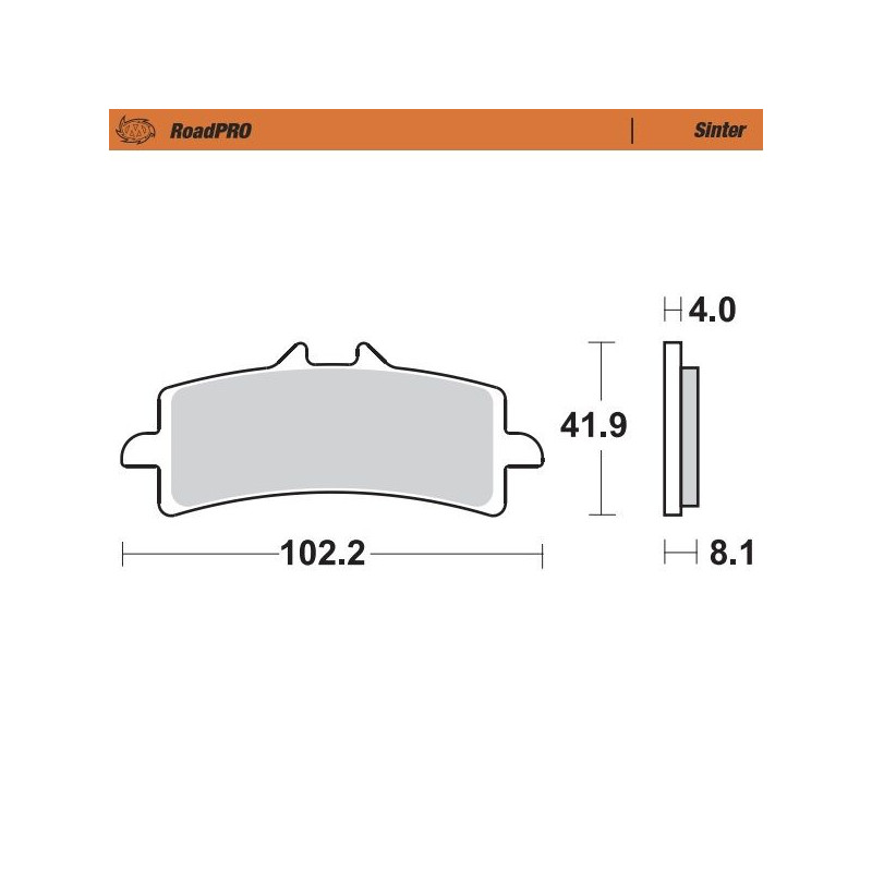 BRAKE PAD SINTER FRONT - 17212687 - Dr Rider