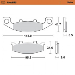 BRAKE PAD SINTER REAR - 17212706 - Dr Rider