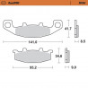 BRAKE PAD SINTER REAR - 17212706 - Dr Rider