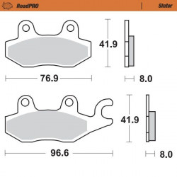 BRAKE PAD SINTER REAR - 17212710 - Dr Rider