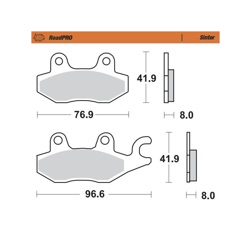 BRAKE PAD SINTER REAR - 17212710 - Dr Rider