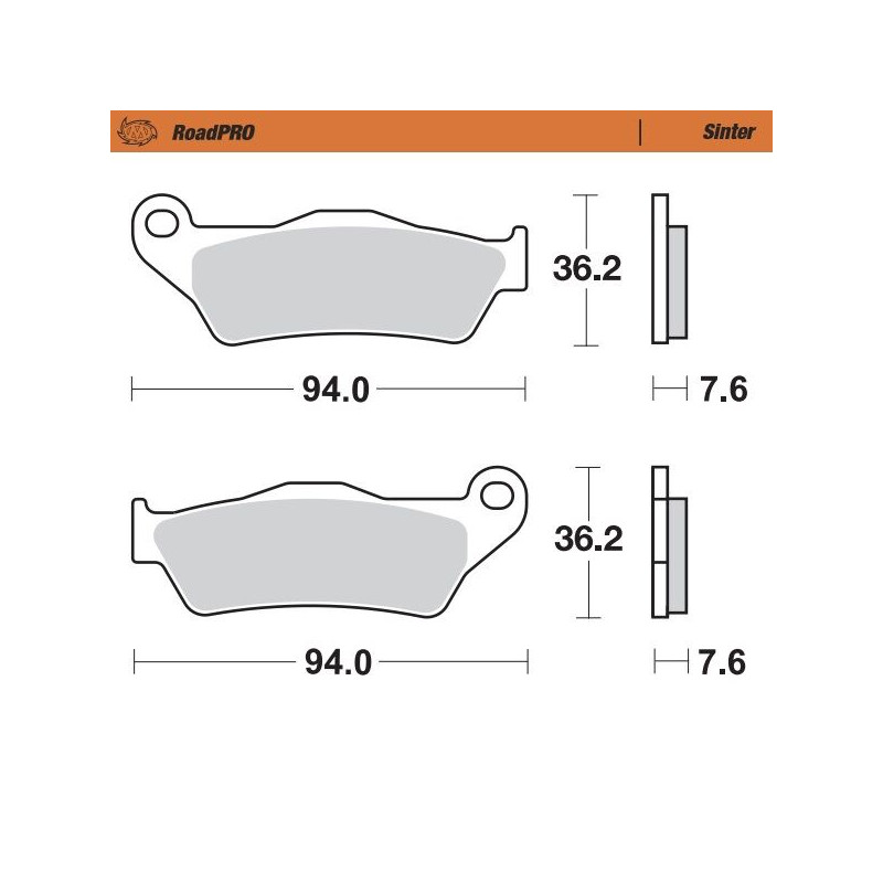 BRAKE PAD SINTER REAR - 17212711 - Dr Rider