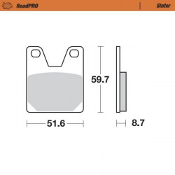 BRAKE PAD SINTER REAR - 17212716 - Dr Rider