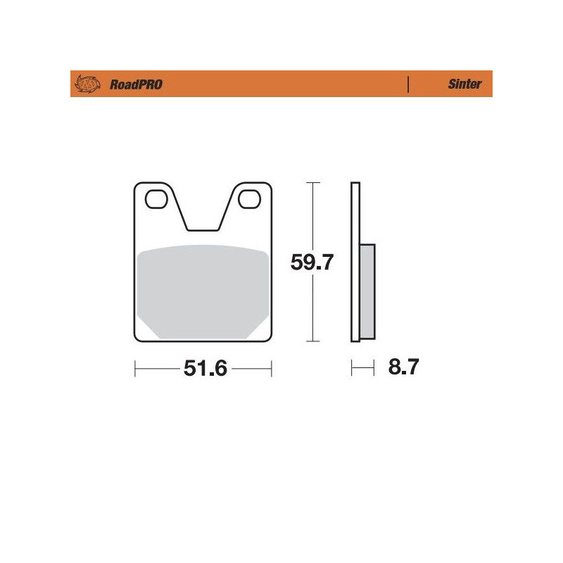 BRAKE PAD SINTER REAR - 17212716 - Dr Rider