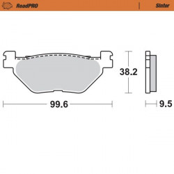BRAKE PAD SINTER REAR - 17212719 - Dr Rider