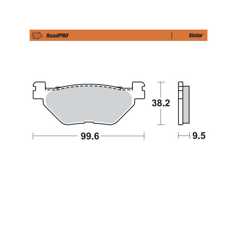 BRAKE PAD SINTER REAR - 17212719 - Dr Rider