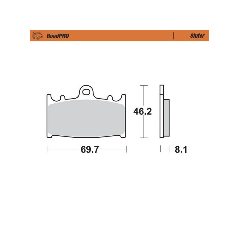 BRAKE PAD SINTER FRONT - 17212724 - Dr Rider