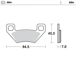 BRAKE PAD NITRO - 17212806 - Dr Rider