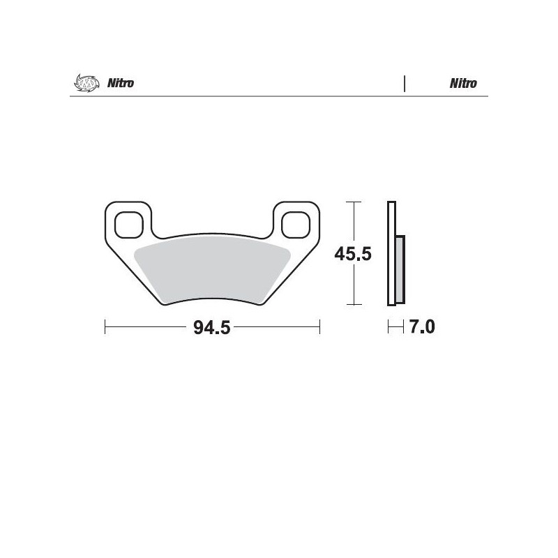 BRAKE PAD NITRO - 17212806 - Dr Rider