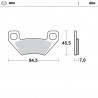 BRAKE PAD NITRO - 17212806 - Dr Rider