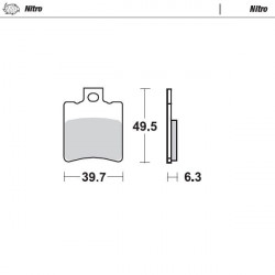 BRAKE PAD NITRO - 17212807 - Dr Rider