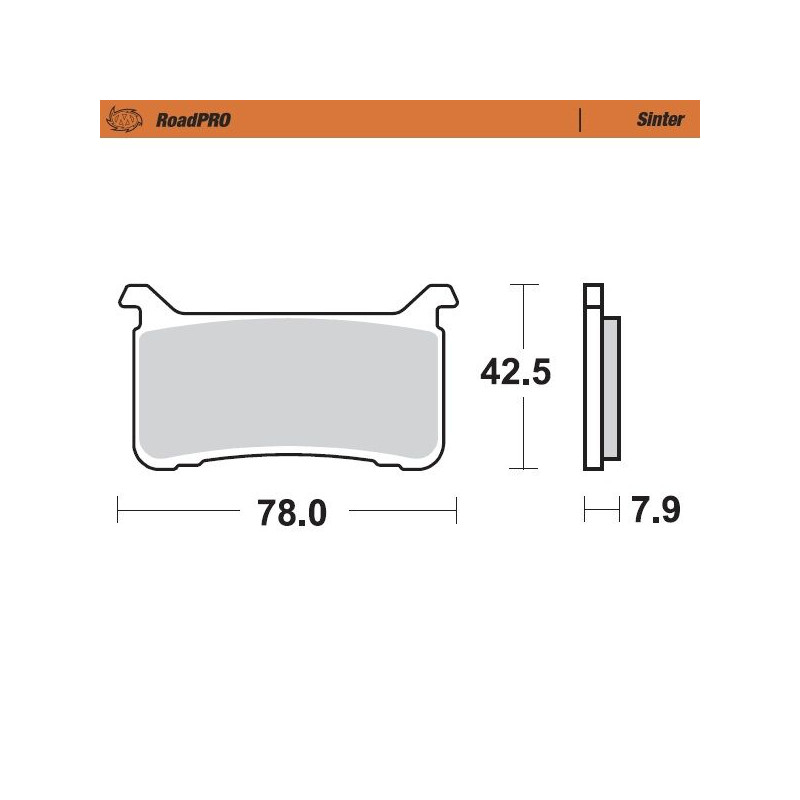 BRAKE PAD SINTER FRONT - 17212810 - Dr Rider