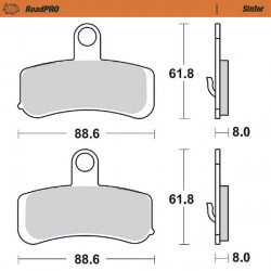 BRAKE PAD SINTER FRONT - 17212821 - Dr Rider