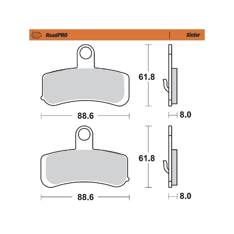 BRAKE PAD SINTER FRONT - 17212821 - Dr Rider