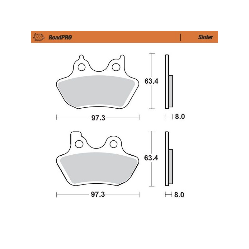 BRAKE PAD SINTER FRONT - 17212823 - Dr Rider
