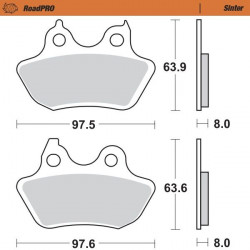 BRAKE PAD SINTER REAR - 17212825 - Dr Rider