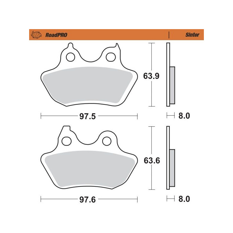 BRAKE PAD SINTER REAR - 17212825 - Dr Rider