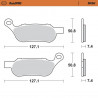 BRAKE PAD SINTER REAR - 17212826 - Dr Rider