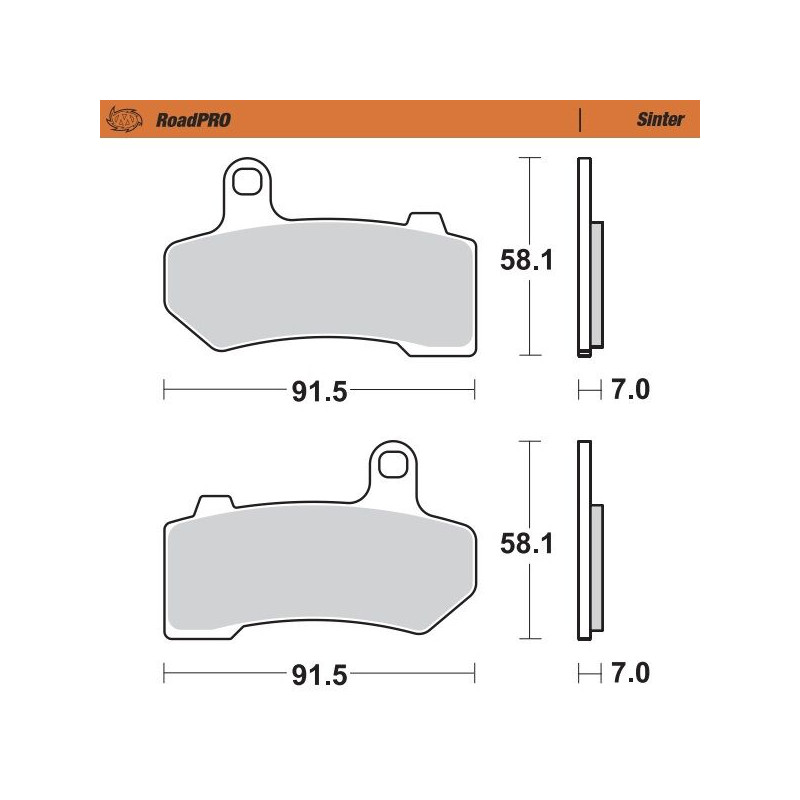 BRAKE PAD SINTER FRONT - 17212827 - Dr Rider
