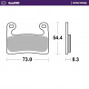 BRAKE PAD CARBON RACING - 17212902 - Dr Rider