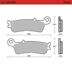 BRAKE PAD RACING - 17212984 - Dr Rider