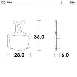 BRAKE PADS NITRO - 17213620 - Dr Rider