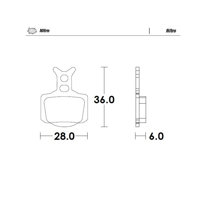 BRAKE PADS NITRO - 17213620 - Dr Rider