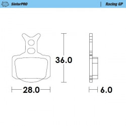 BRAKE PADS RACING GP - 17213621 - Dr Rider