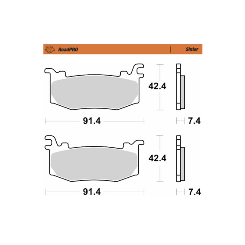 BRAKE PAD SINTER FRONT - 17213669 - Dr Rider