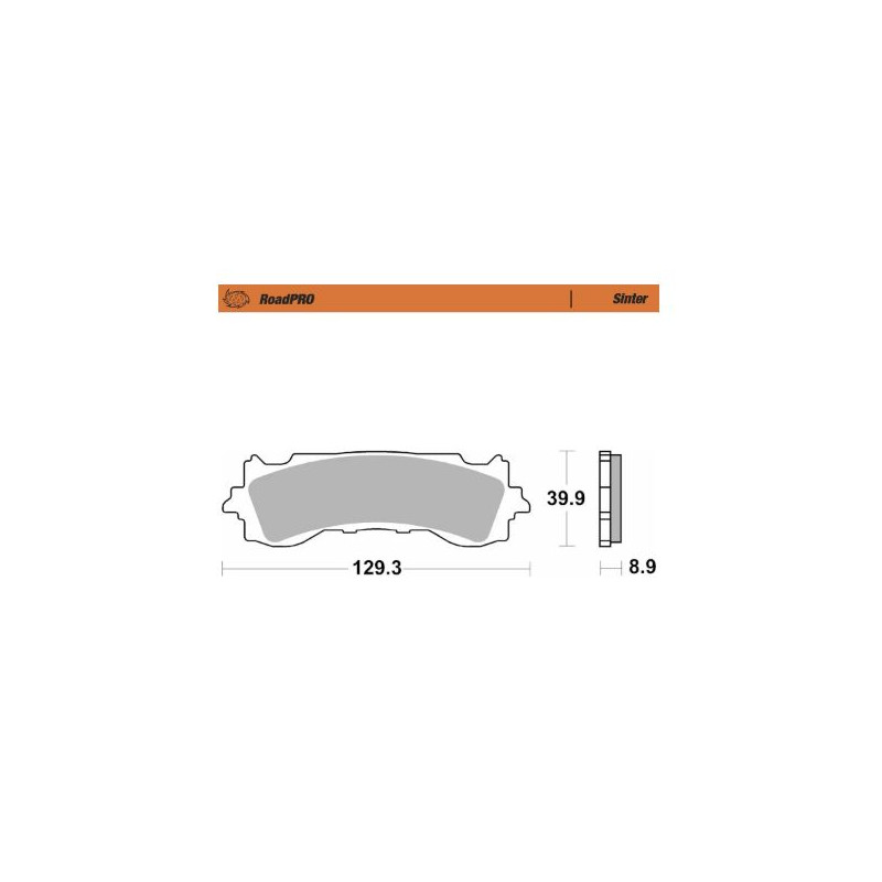 BRAKE PAD SINTER FRONT - 17213670 - Dr Rider