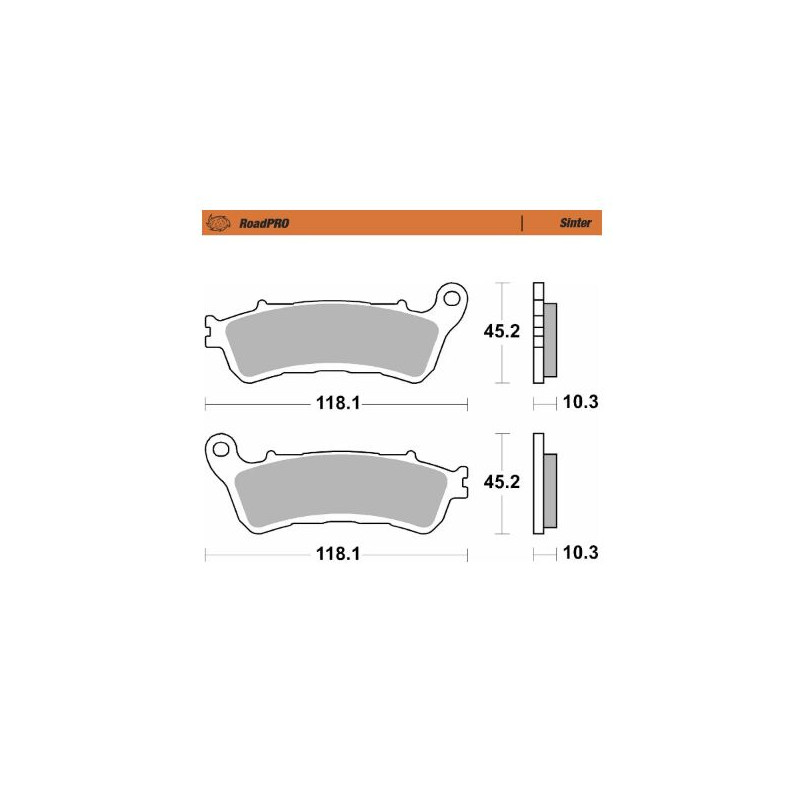 BRAKE PAD SINTER REAR - 17213673 - Dr Rider