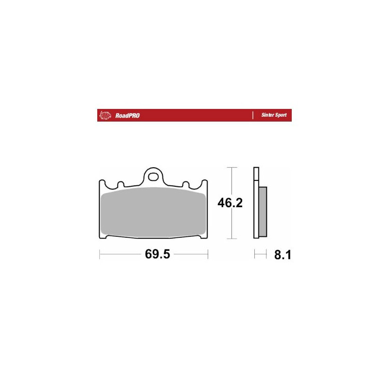 BRAKE PAD SINTER SPORT REAR - 17213675 - Dr Rider